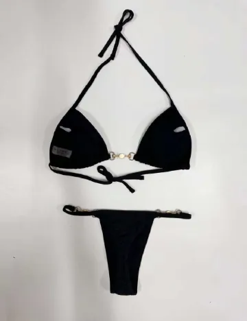 Costum de baie SHEIN, negru Negru