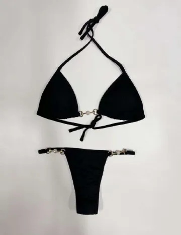 Costum de baie SHEIN, negru Negru