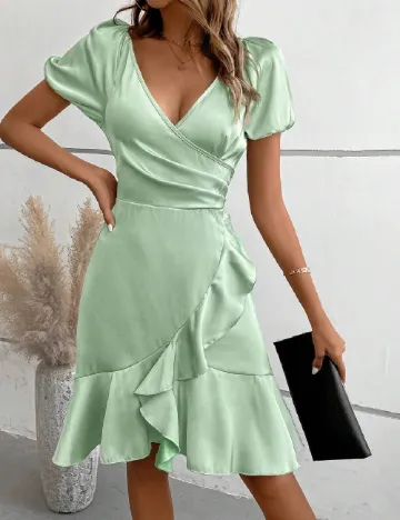 Rochie scurta SHEIN, verde Verde