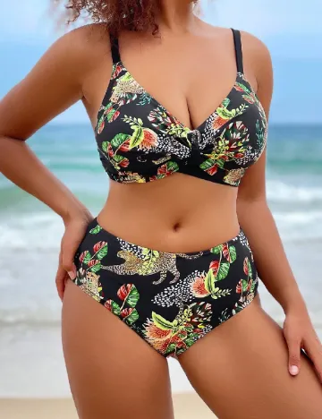 Costum de baie SHEIN, negru Negru