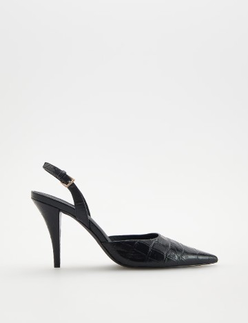 Pantofi Reserved, negru