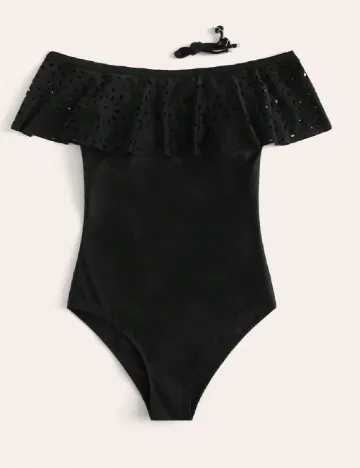 Costum de baie SHEIN, negru Negru