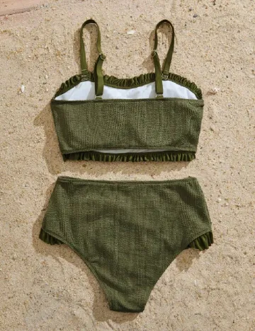 Costum de baie SHEIN CURVE, verde Verde