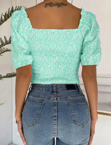 Top SHEIN, verde Verde