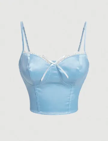 Top SHEIN, bleu Albastru