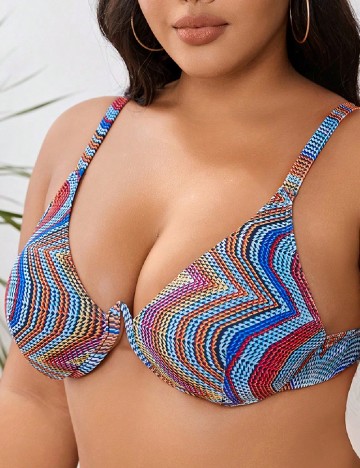 Sutien de baie SHEIN CURVE, mix culori