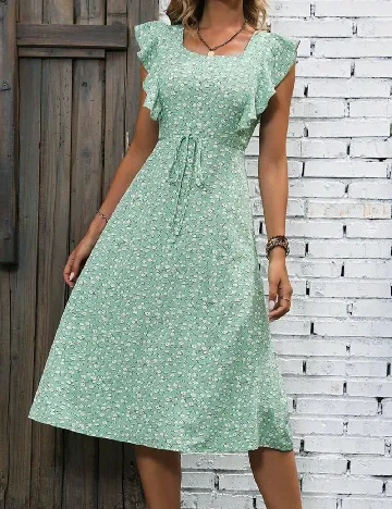 Rochie medie SHEIN, verde Verde