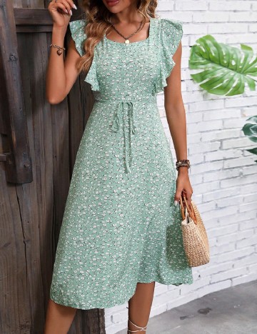 Rochie medie SHEIN, verde