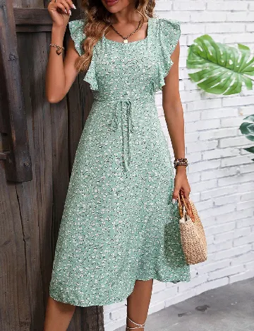 Rochie medie SHEIN, verde Verde