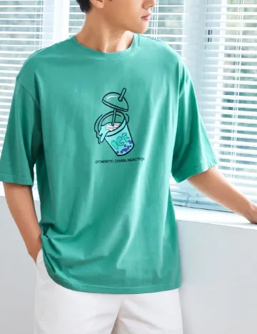 Tricou SHEIN, verde Verde