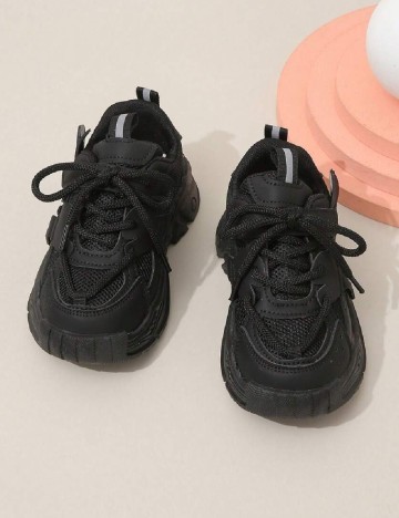 Adidasi Shein Kids, negru