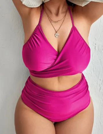 Costum de baie SHEIN CURVE, roz Roz