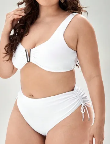 Costum de baie SHEIN CURVE, alb Alb