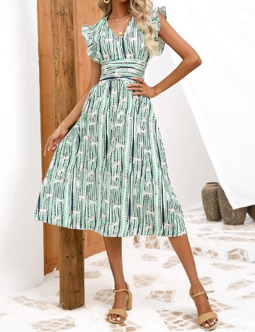 Rochie medie SHEIN, verde