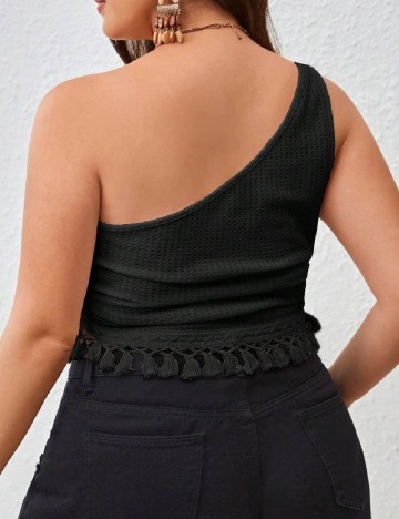 Top SHEIN CURVE, negru