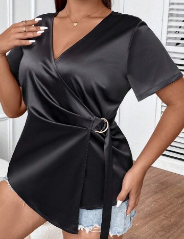 Bluza SHEIN CURVE, negru