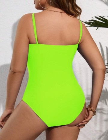 Costum de baie SHEIN CURVE, verde