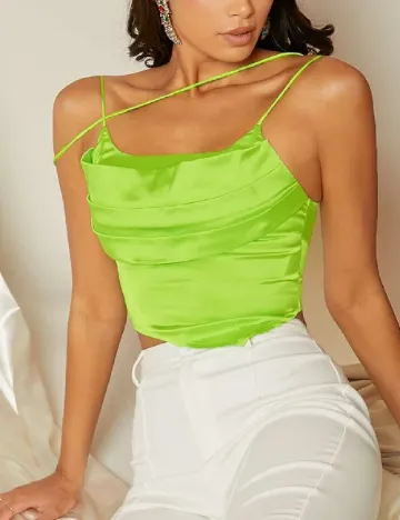 Top SHEIN, verde Verde