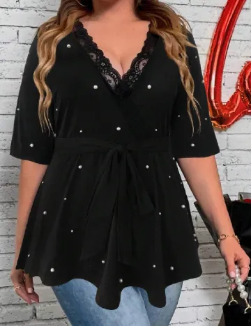 Bluza SHEIN CURVE, negru Negru