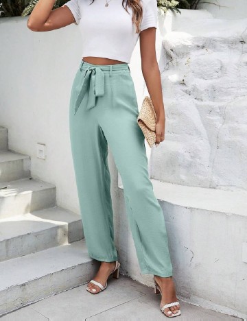 Pantaloni SHEIN, turcoaz