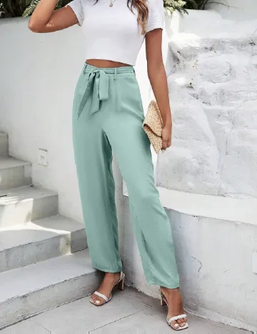 Pantaloni SHEIN, turcoaz Albastru