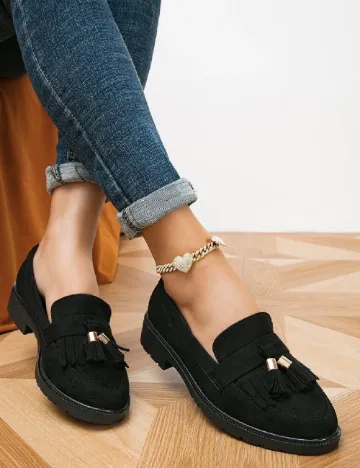 Mocasini SHEIN, negru Negru