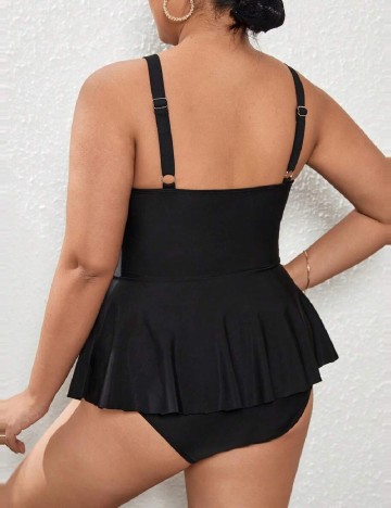 Costum de baie SHEIN CURVE, negru