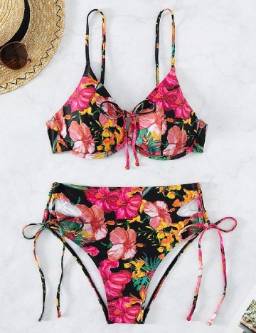 Costum de baie SHEIN, floral