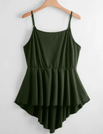 Bluza SHEIN CURVE, verde Verde