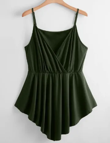 Bluza SHEIN CURVE, verde Verde