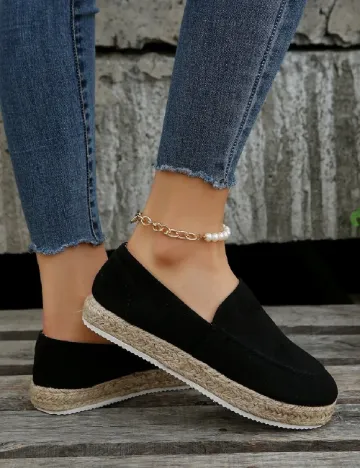 Espadrile SHEIN, negru Negru