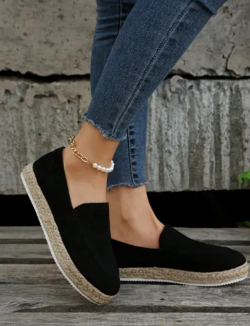 Espadrile SHEIN, negru Negru