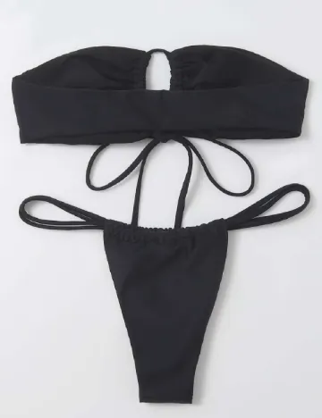 Costum de baie SHEIN, negru Negru