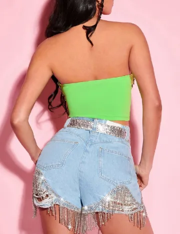 Top SHEIN, verde Verde