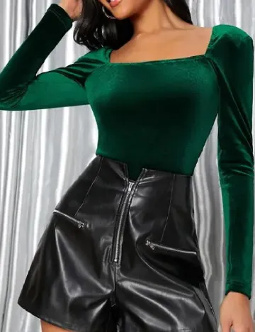 Top SHEIN, verde Verde