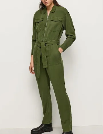 Salopeta Pepe Jeans, verde inchis Verde