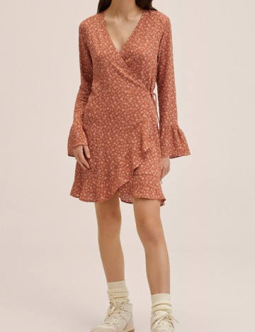 Rochie scurta Mango, maro