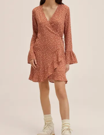 Rochie scurta Mango, maro Maro