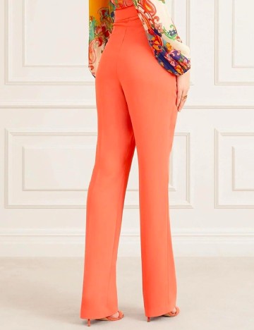 Pantaloni Marciano Guess, portocaliu