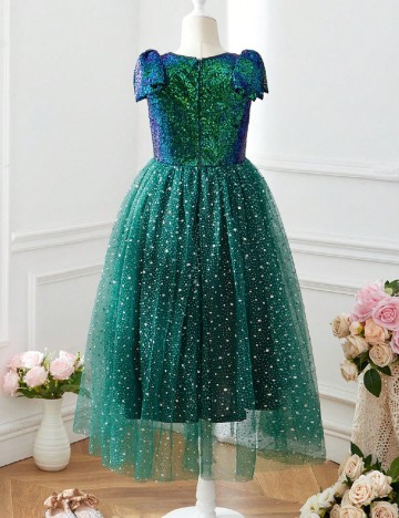 Rochie Shein Kids, verde