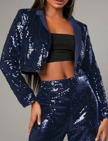 Blazer SHEIN, albastru