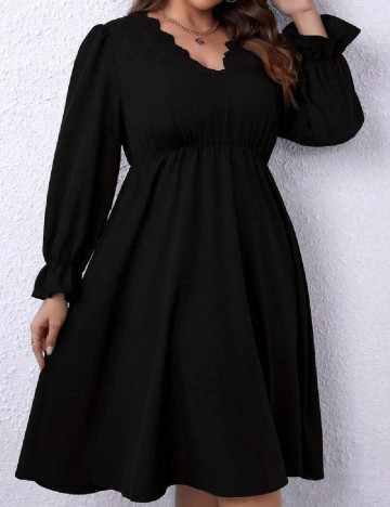 Rochie medie SHEIN CURVE, negru