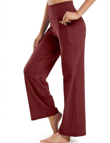 Pantaloni SHEIN, rosu