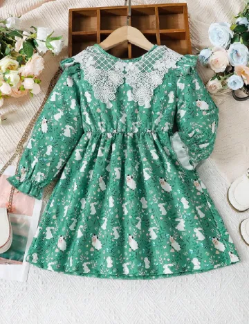 Rochie Shein Kids, verde Verde