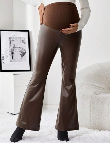 Pantaloni SHEIN Maternity, maro