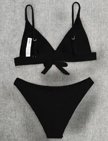 Costum de baie SHEIN, negru Negru