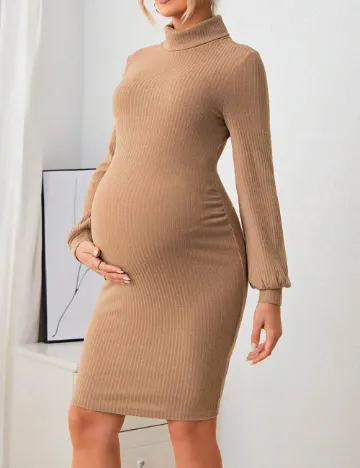 Rochie scurta SHEIN Maternity, maro Maro