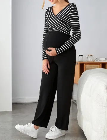 Salopeta SHEIN Maternity, negru Negru