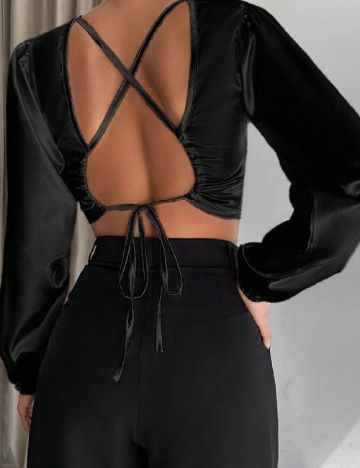 Top SHEIN, negru