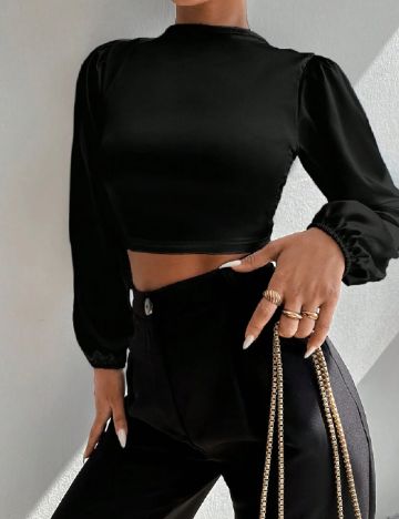 Top SHEIN, negru